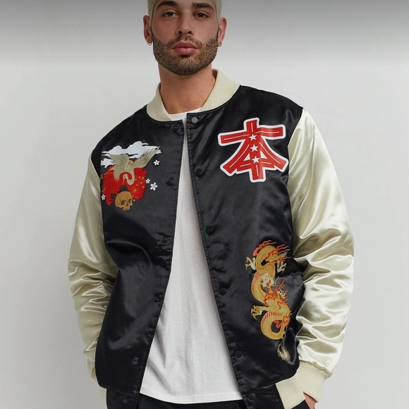 Osaka Japan Bomber Jacket - Size L - Picture 3 of 7